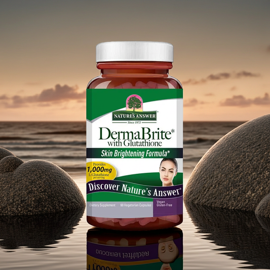 Nature's Answer DermaBrite With Glutathione Vegetarian Capsules For Skin Brightening, Pack of 60's Nature's Answer