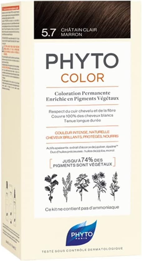 Phyto Phytocolor Permanent Hair Color - 5.7 Light Chestnut Cream Phyto