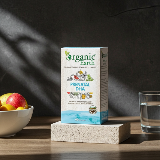 Organic Earth Prenatal DHA for Pregnancy and Lactation Support - 60 Softgels