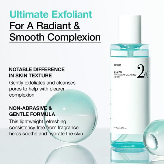 Anua BHA 2% Gentle Exfoliating Face Toner 150ml Anua