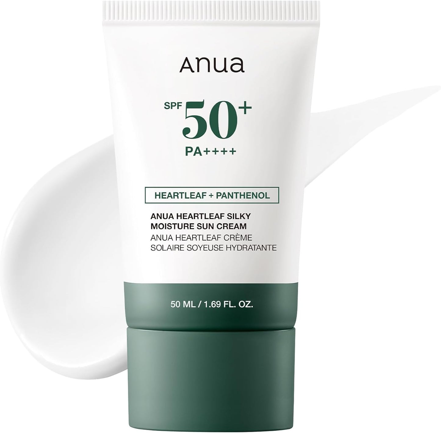 Anua Heartleaf Silky Moisture SP50+ PA++++ Sun Cream 50ml Anua
