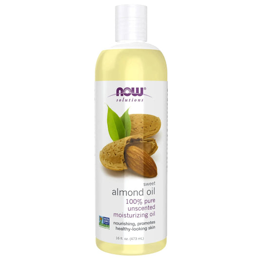 Now Solutions 100% Pure Sweet Almond Moisturizing Oil 118ml NOW