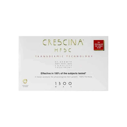 Crescina hfsc transdermic 1300 hair vials for men – 10+10 vials