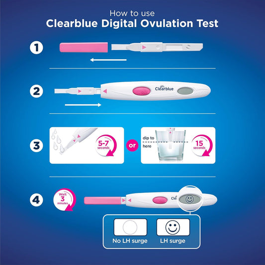 Clear Blue Digital Ovulation Tests Kit, Pack of 10's ClearBlue