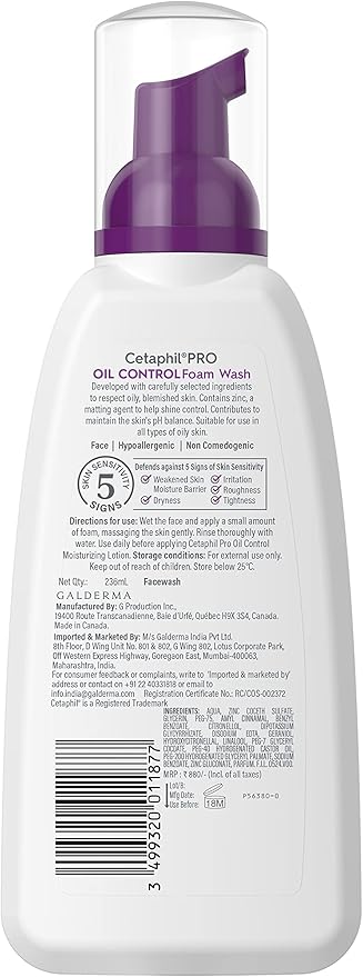 Cetaphil Pro Acne-Prone Skin Foam wash 235ml