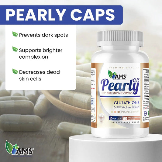 AMS Pearly Skin Glutathione Supplement 60 Capsules AMS