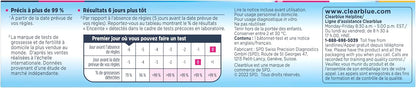 Clear Blue Ultra Early Pregnancy Test Kit 1's Clear Blue