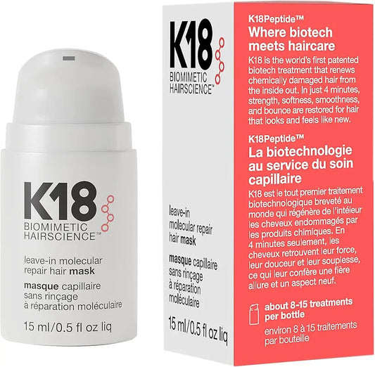 K18 Leave-In Molecular Repair Hair Mask 15ml K18