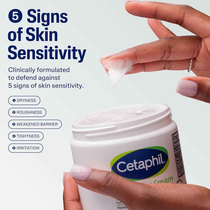 Cetaphil moisturizing cream, face & body moisturizer with dry to very dry sensitive skin, unscented - 250g
