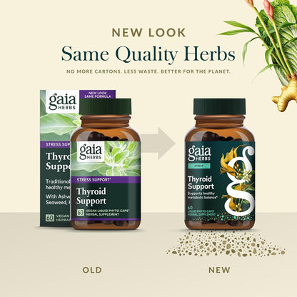 Gaia Herbs Thyroid Support - 60 Capsules Gaia Herbs