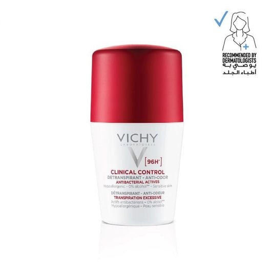 Vichy 96 Hour Clinical Control Dry Touch Anti-Odour Deodorant Roll-On For Women 50ml