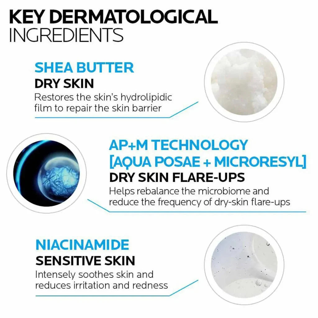 La Roche Posay Lipikar Baume Ap+ M Moisturizing Body Cream for Dry and Eczema Prone Skin 200Ml La Roche-Posay