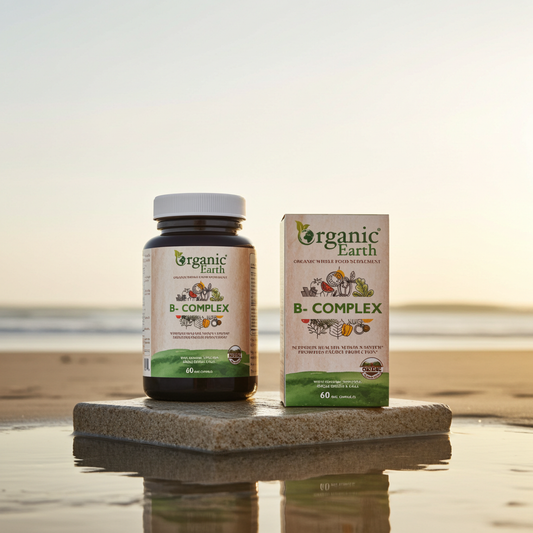 Organic Earth B-Complex 60 Capsules – 8 Essential B-Vitamins