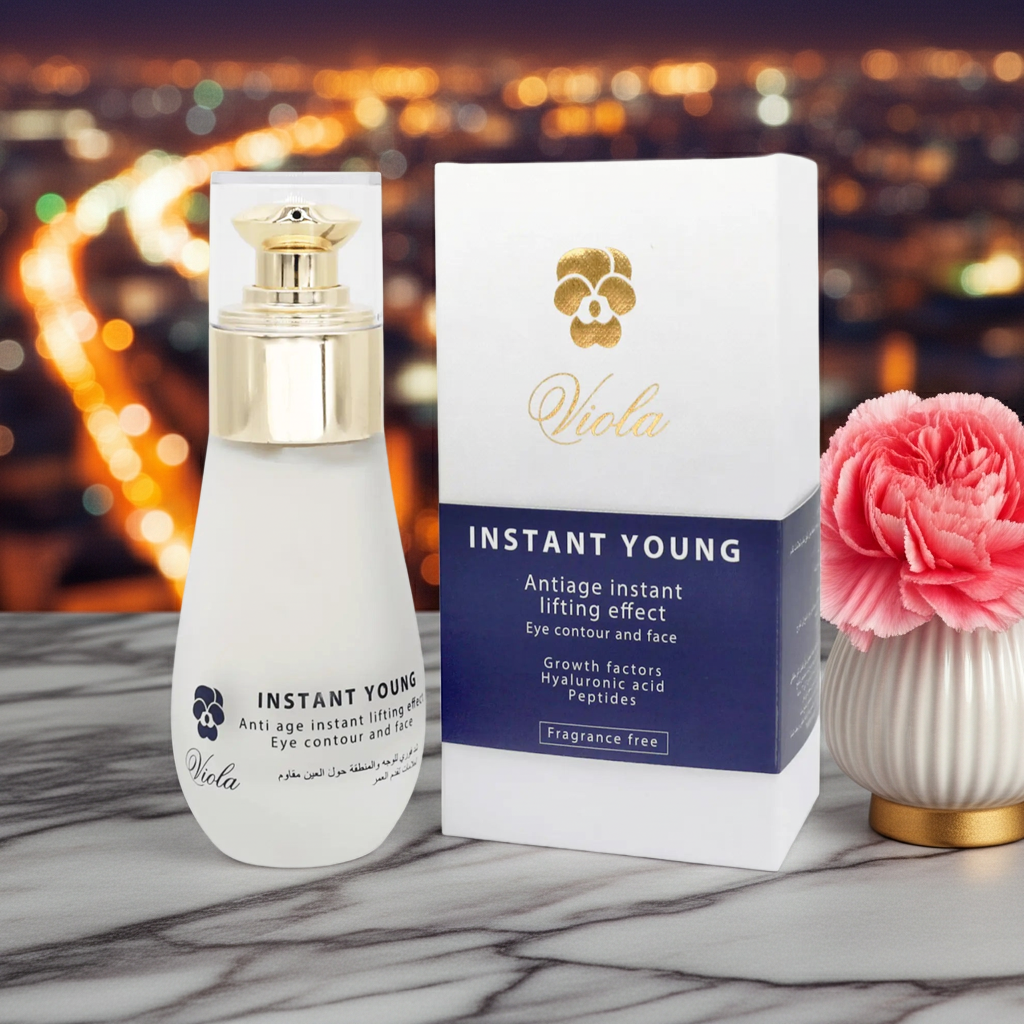 Viola Instant Young Eye & Face Anti-Aging Serum 50ml - Hyaluronic Acid & Peptides Viola Cosmomack