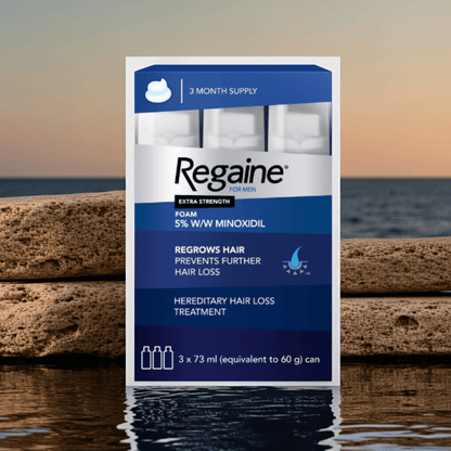 Regaine For Men 5% Hair Regrowth Foam 73ml - 3 Pack