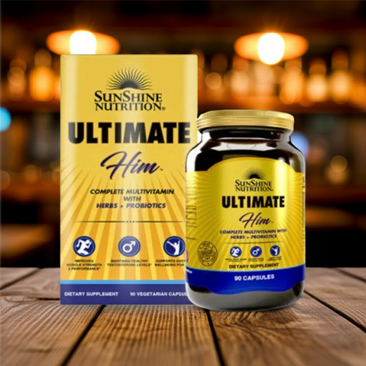 SUNSHINE NUTRITION ULTIMATE HIM VEG CAP 90s Sunshine Nutrition