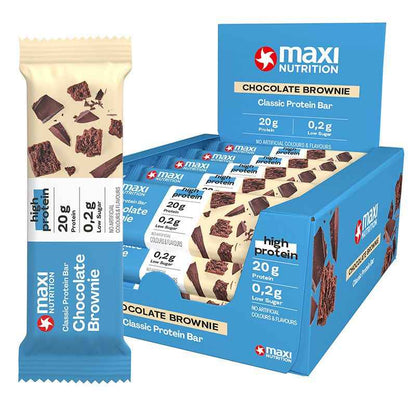Maxi Nutrition Classic Protein Bar Chocolate Brownie 40G -Box of 16 pcs
