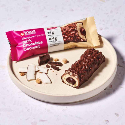 Maxi Nutrition Bar Dark Chocolate & Coconut 45G - Box of 12pcs