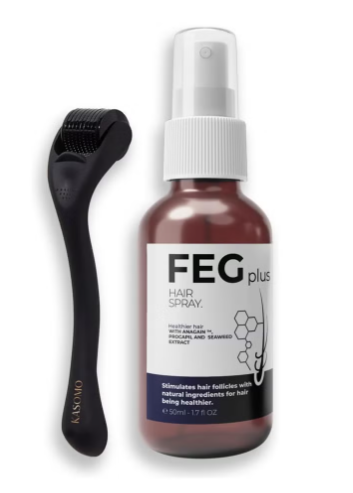 FEG Plus Hair Growth Serum +  Hair Roller