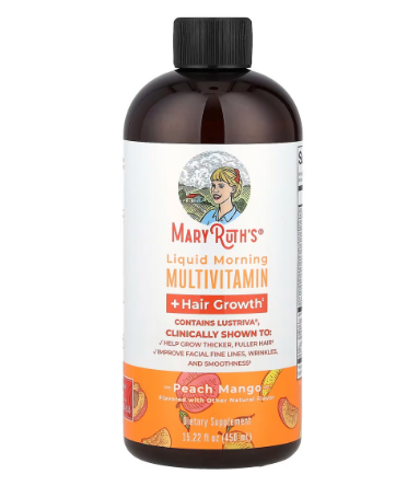 تسوق MaryRuth Organics والفيتامينات السائلة المتعددة من MaryRuth + فيتامينات Lustriva® لنمو الشعر | بيوتين 10000 ميكروجرام | فيتامين د | تم اختباره سريريًا للشعر الكثيف والتجاعيد والخطوط الدقيقة والعناية بالبشرة | الأعمار 18+ | 15.22 أونصة سائلة أونلاين ف