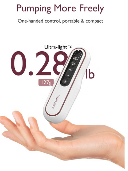 Painless, Potent, Wearable, Ultra-Light, Hands Free, Portable Double Electric Breast Pump V2 With 27 Pumping Combinations momc