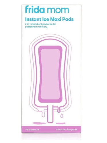 Pack of 8 - 2 in 1 Postpartum Absorbent Perineal Ice Maxi Pads frida nom