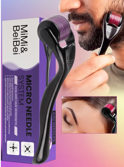 0.5mm Microneedle Roller System For Hair & Beard Growth mimi and beibei