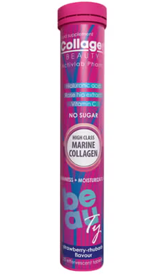 Activlab Pharma Collagen Beauty No Sugar Effervescent Tablets For Skin Firmness and Moisturization, Strawberry Flavor, Pack of 20's Activlab Pharma