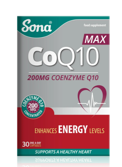Sona CoQ10 Max 200 mg – 30 Capsules sona