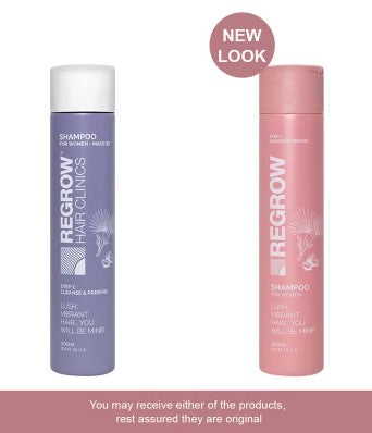 Regrow Step 1 -Cleanse & Prepare Shampoo For Women 300ml Regrow