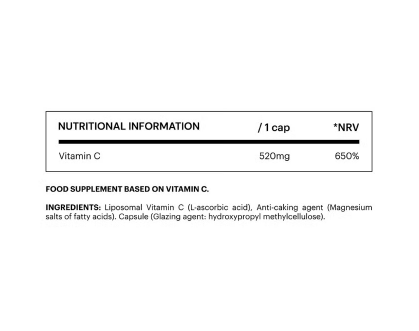 Be Levels Liposomal Vitamin C Capsules 500mg – 60 Capsules