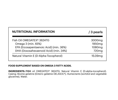 Be Levels Omega-3 Fish Oil Softgels – 90 Softgels (30-Day Supply)