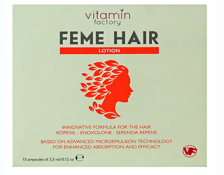 Vitamin Factory Feme Hair Lotion Ampoules 3.5ml - Pack of 15