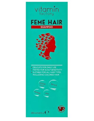 Vitamin Factory Feme Hair Strengthening Shampoo 200ml