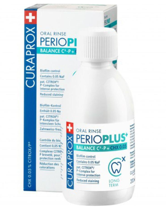 Curaprox Perio Plus+ Balance Mouthwash 0.05% CHX |