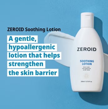 Zeroid Mild Soothing Lotion for Sensitive & Dry Skin 200ml