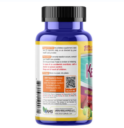 AMS Raspberry Ketone Lean - 60 Capsules