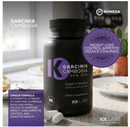 KK Labs Garcinia Cambogia 60% HCA - 90 Capsules