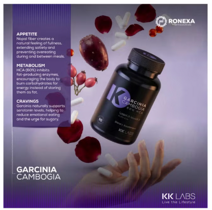 KK Labs Garcinia Cambogia 60% HCA - 90 Capsules