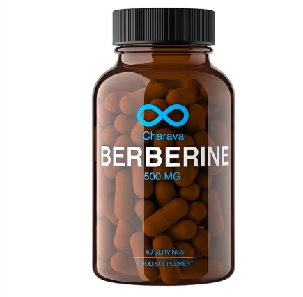 Charava Berberine 500 mg Vegan Capsules, 60 Capsules