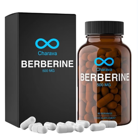 Charava Berberine 500 mg Vegan Capsules, 60 Capsules