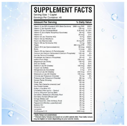 AMS One Daily Multi-NRG Women Multivitamin, 45 Caplets