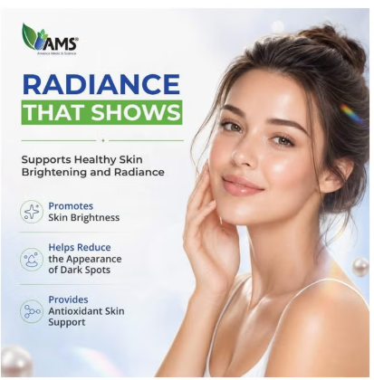 AMS Pearly Glutathione Capsules, 60 Capsules