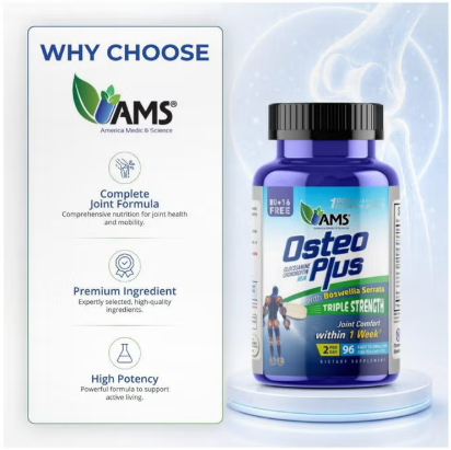AMS Osteo Plus Joint Support, 96 Coated Caplets