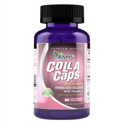 AMS Collacaps Collagen & Vitamin C, 60 Coated Caplets