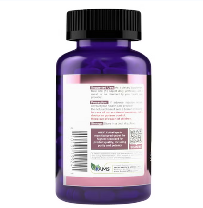 AMS Collacaps Collagen & Vitamin C, 60 Coated Caplets