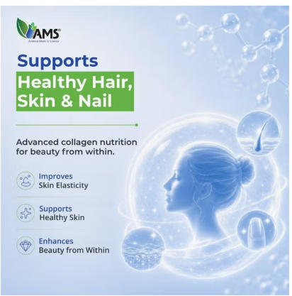 AMS Collacaps Collagen & Vitamin C, 60 Coated Caplets