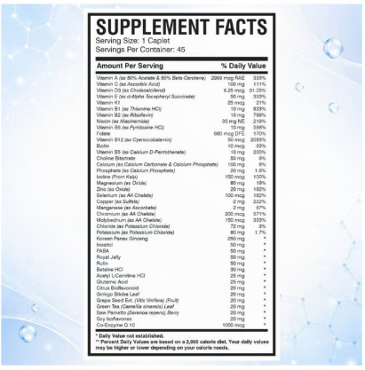 AMS Multi-NRG One Daily Men's Multivitamin, 45 Caplets