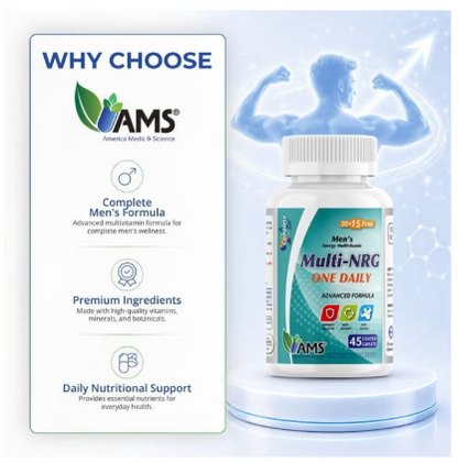 AMS Multi-NRG One Daily Men's Multivitamin, 45 Caplets