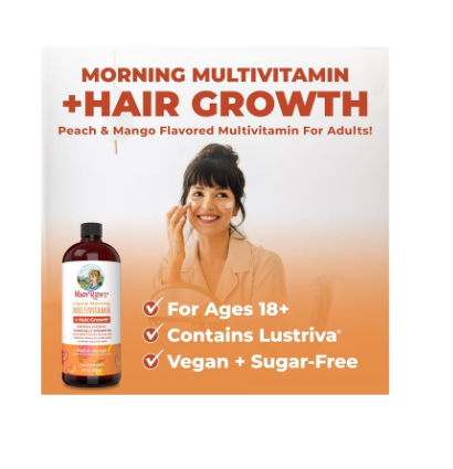 تسوق MaryRuth Organics والفيتامينات السائلة المتعددة من MaryRuth + فيتامينات Lustriva® لنمو الشعر | بيوتين 10000 ميكروجرام | فيتامين د | تم اختباره سريريًا للشعر الكثيف والتجاعيد والخطوط الدقيقة والعناية بالبشرة | الأعمار 18+ | 30 أونصة سائلة أونلاين في ا